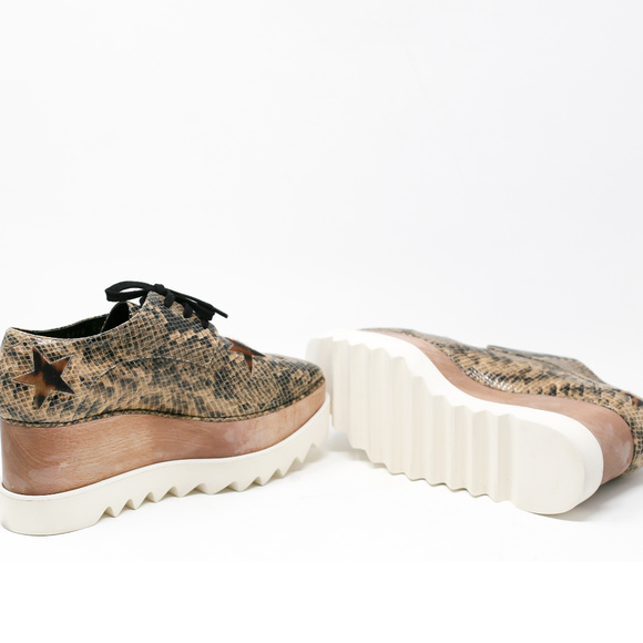 Stella Mccartney Elyse Faux Snake&Leopard Oxfords - Picture 3 of 5